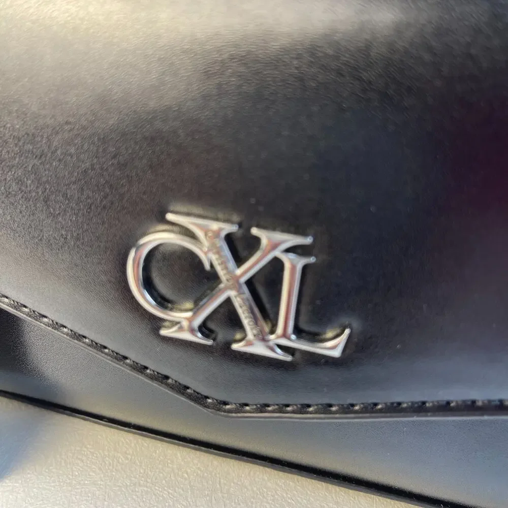 CXL Christian Lacroix Laine Matte Patent Crossbody Bag Black NWT